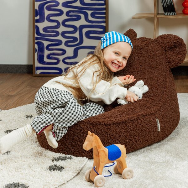 Fotelik pufa dla dziecka Teddy Warm Hazel Wigiwama