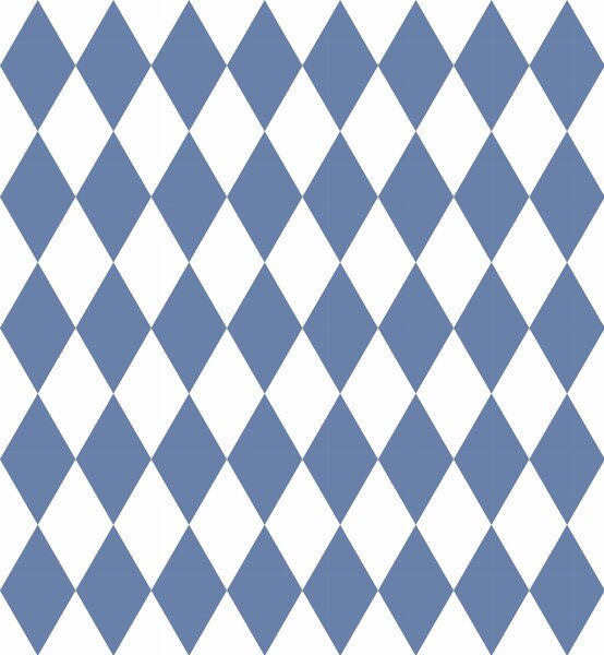 Tapeta do pokoju dziecięcego Romby blue kids