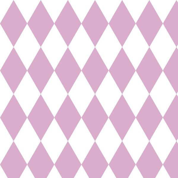 Tapeta do pokoju dziecięcego Romby pink