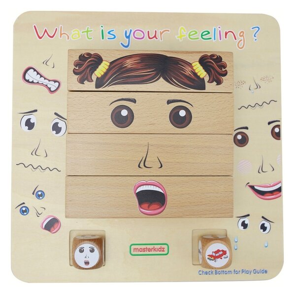 MASTERKIDZ Nauka Emocji Gra Drewniana Montessori