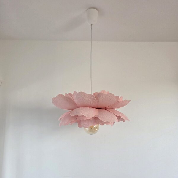 Lampa sufitowa kwiat Peonia jasno-różowa