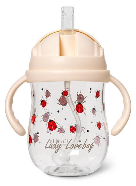 Kubek do picia ze słomką Tritan 300 ml Ladybug 6 m