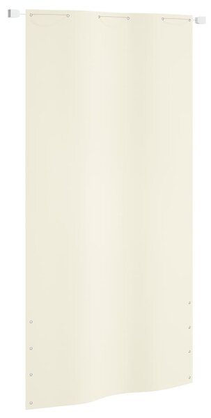 Parawan balkonowy, kremowy, 120x240 cm, tkanina Oxford