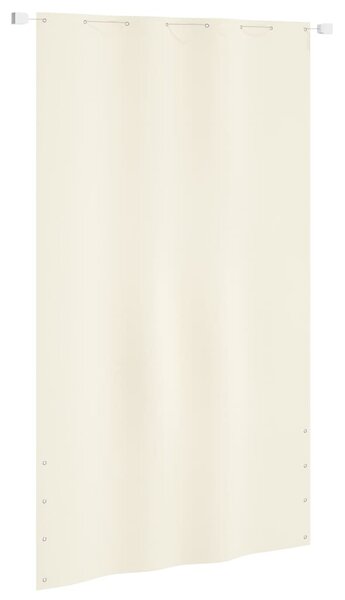 Parawan balkonowy, kremowy, 140x240 cm, tkanina Oxford