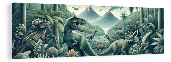 Obraz dziki świat dinozaurów