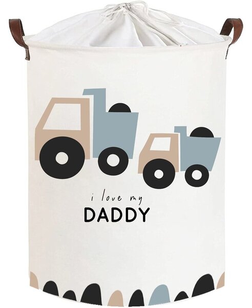 Kosz na zabawki SIPO Ciężarówki I Love Daddy XL