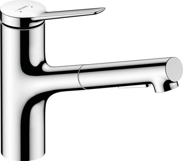 Bateria kuchenna stojąca HANSGROHE Zesis M33 150 2Jet z wyciaganą wylewką Chrom 74800000