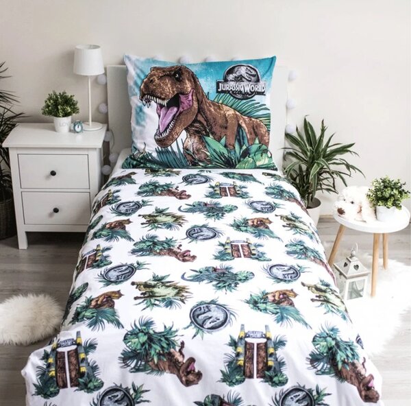 Świecąca bawełniana pościel JURASSIC WORLD ROAR kolorowa Rozmiar pościeli: 70 x 90 cm | 140 x 200 cm