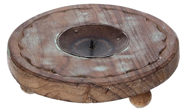Podstawka na świecę Rustic Flame 15 cm