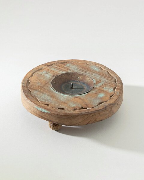 Podstawka na świecę Rustic Flame 15 cm