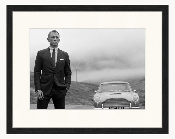 Oprawiony druk cyfrowy Daniel Craig as James Bond
