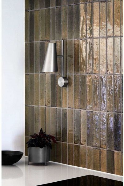 Lampa Ścienna Woud, metaliczny, salon, metal