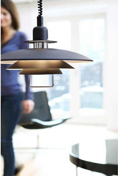 Primus II Lampa Wisząca Ø43 Black/Chrome - Belid