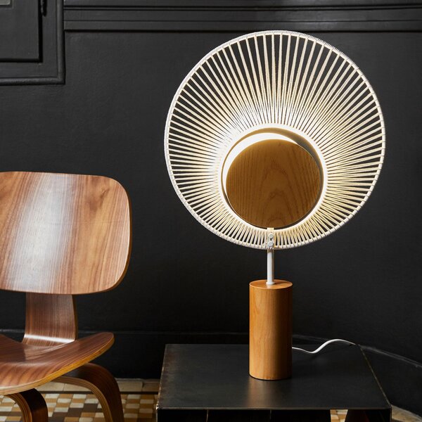 Lampa Stołowa Forestier, Oyster, biały, salon, metal, design