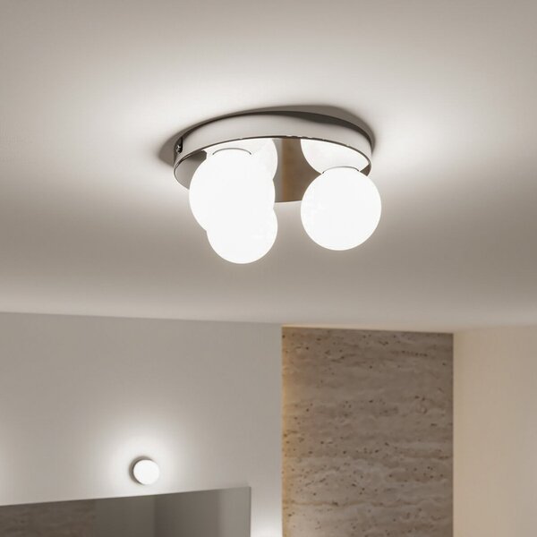 Lampa Sufitowa Paulmann, Gove, ściemnialny, metaliczny, salon, szkło, nowoczesny
