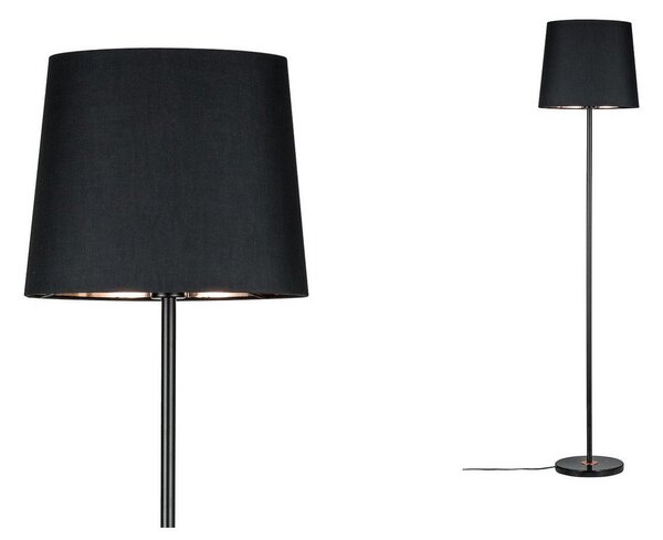 Lampa Podłogowa Paulmann, Enja, czarny, salon, metal, nowoczesny