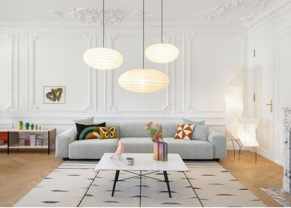 Lampa Wisząca Vitra, biały, salon, papier | karton