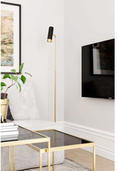 Lampa Podłogowa By Rydéns, złoty | mosiężny, salon, metal