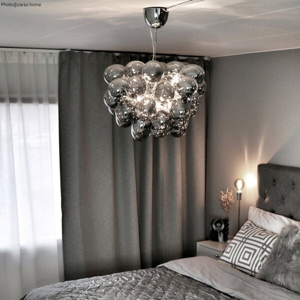 Lampa Wisząca By Rydéns, Gross, ściemnialny, transparentny, salon, szkło, nowoczesny