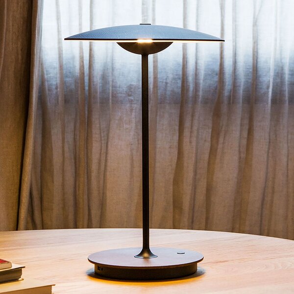 Lampa Stołowa MARSET, Ginger, ściemnialny, drewniany, salon, drewno, design