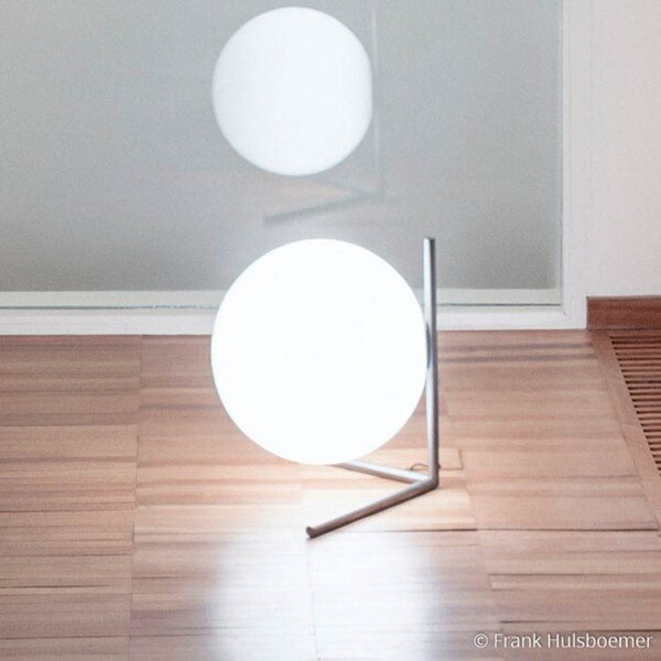 Lampa Stołowa FLOS, IC, ściemnialny, metaliczny, salon, szkło, design