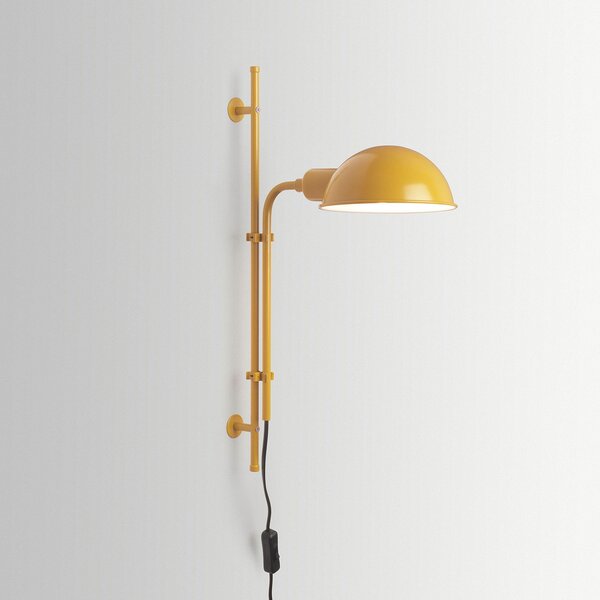 Lampa Ścienna MARSET, Funiculí A, żółty, salon, metal, design