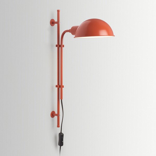 Lampa Ścienna MARSET, Funiculí A, pomarańczowy, salon, metal, design