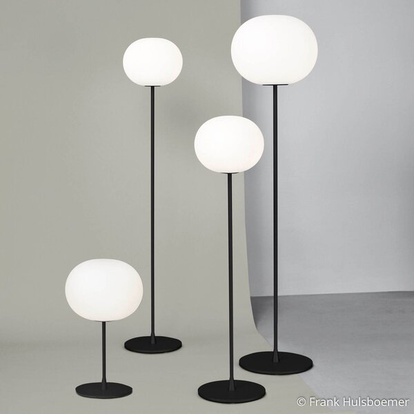 Lampa Stołowa FLOS, Glo-Ball T1, ściemnialny, czarny, salon, szkło, design