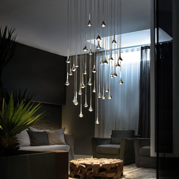 Lampa Wisząca Lodes, metaliczny, aluminium