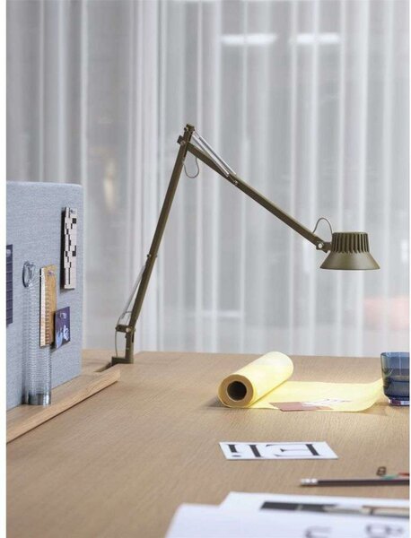 Lampa Stołowa Muuto, brąz rdzawy, gabinet | pracownia, aluminium