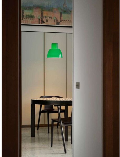 Lampa Wisząca Nemo Lighting, ściemnialny, zielony, salon, szkło