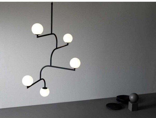Lampa Wisząca Pholc, metaliczny, salon, metal