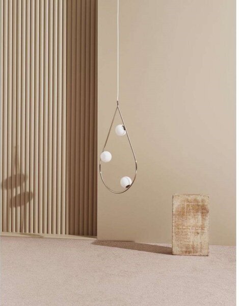 Lampa Wisząca Pholc, złoty | mosiężny, salon, metal
