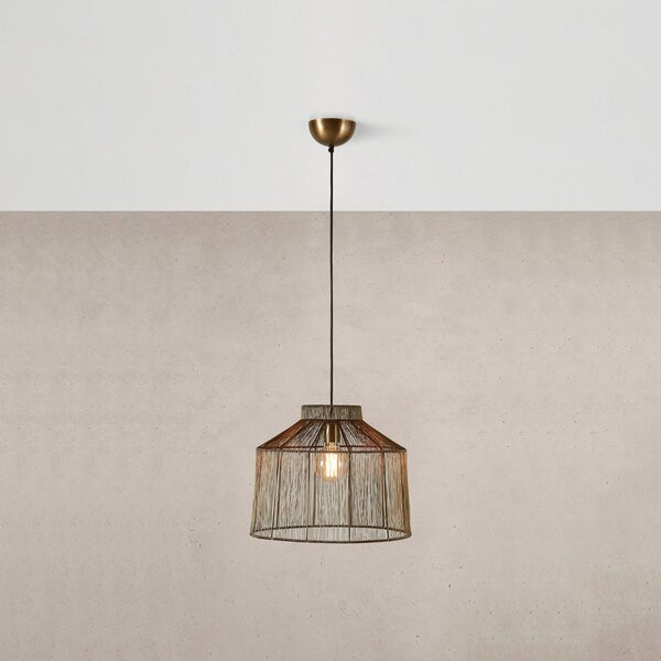 Lampa Wisząca Markslöjd, Capanna, ściemnialny, antyczny mosiądz, salon, metal