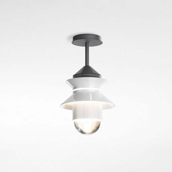 Zewnętrzna Lampa MARSET, Santorini, ściemnialny, biały, szkło, design