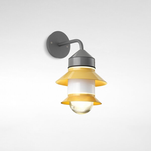 Zewnętrzna Lampa MARSET, Santorini, ściemnialny, żółty, szkło, design