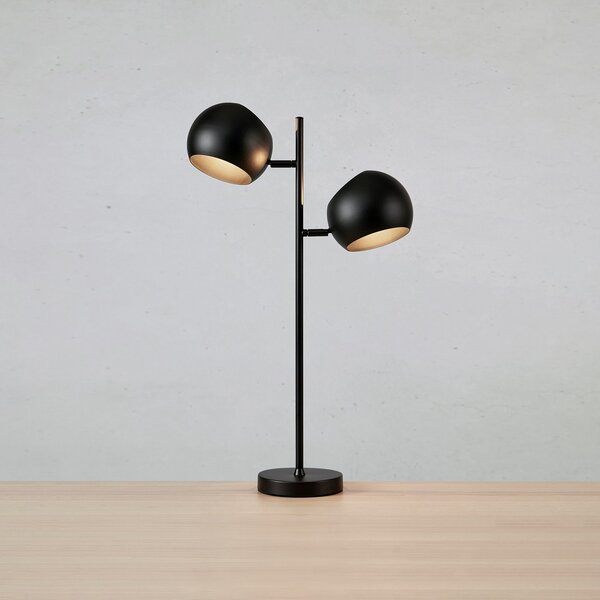 Lampa Stołowa Markslöjd, Edgar, czarny, salon, metal, nowoczesny