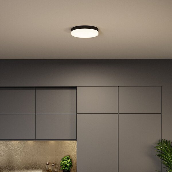 Lampa Sufitowa Paulmann, Amalie, ściemnialny, czarny, salon, aluminium, nowoczesny