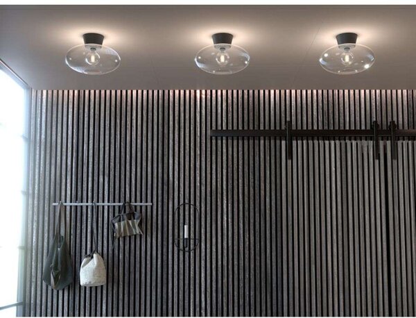 Bullo Lampa Sufitowa XL Ø38 Matt Black/Clear - Belid