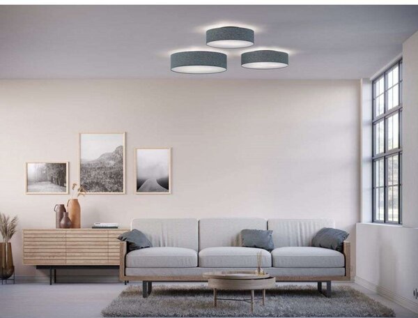 Lampa Sufitowa Belid, ściemnialny, niebieski, salon, tkanina | tekstylia