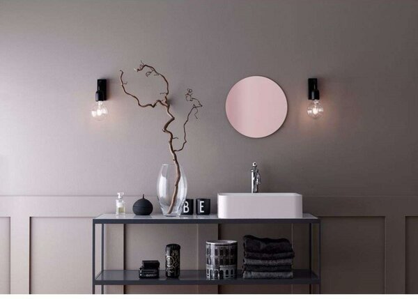 Lampa Ścienna Belid, czarny, salon, metal