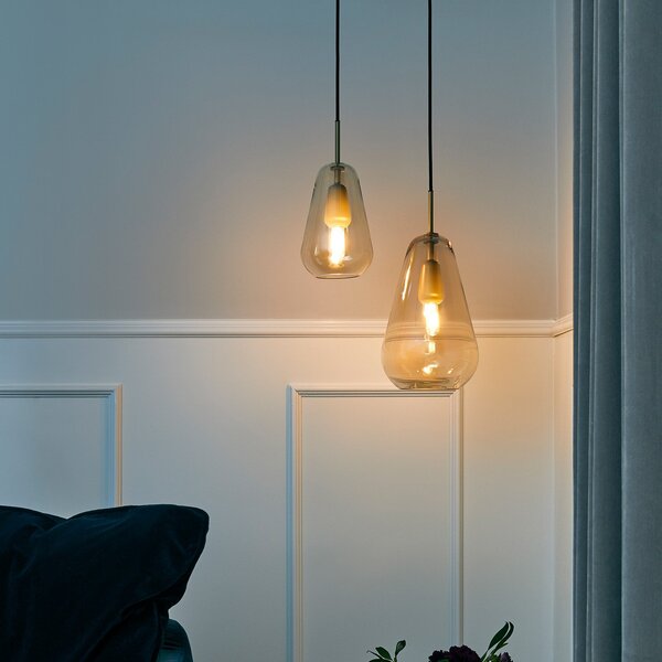Lampa Wisząca Nuura Aps, Anoli 1, ściemnialny, złoty | mosiężny, salon, szkło, design