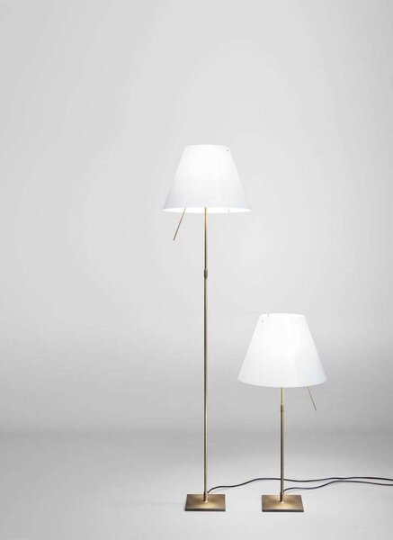 Lampa Stołowa Luceplan, ściemnialny, biały, salon, aluminium