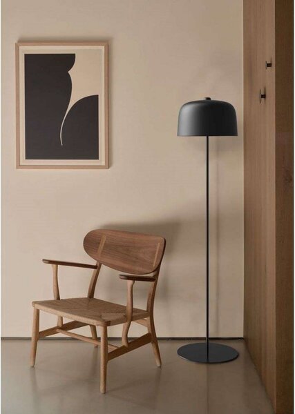 Lampa Podłogowa Luceplan, ściemnialny, szary, salon, metal