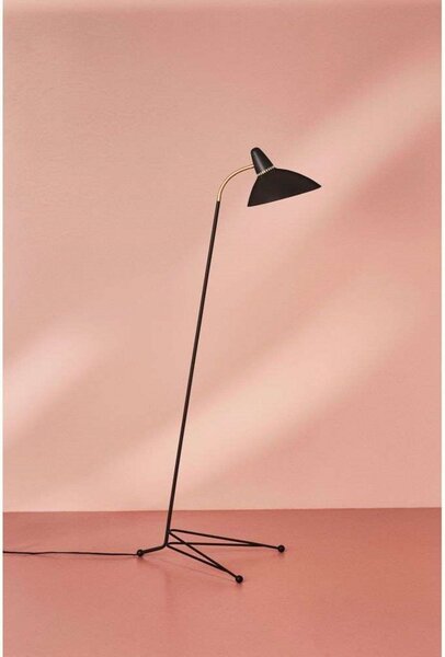 Lampa Podłogowa Warm Nordic, Lightsome, czarny, salon, metal, skandynawski