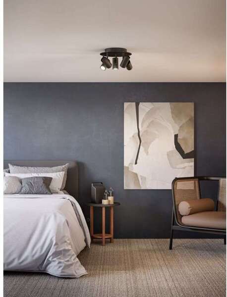 Lampa Sufitowa Belid, ściemnialny, czarny, salon, metal