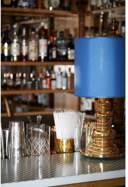 Lampa Stołowa DESIGN BY US, niebieski, salon, szkło