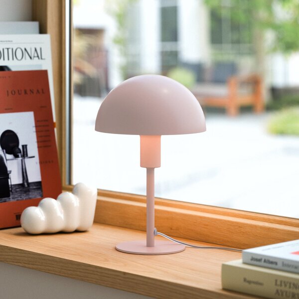 Lampa Stołowa Nordlux, Ellen Mini, pudrowy róż, salon, metal, skandynawski