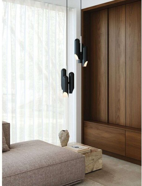 Lampa Wisząca DFTP by Nordlux, czarny, jadalnia, metal