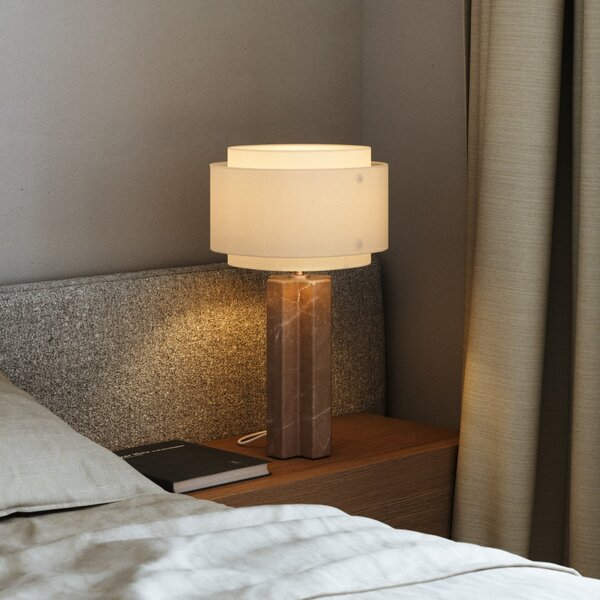 Lampa Stołowa DFTP by Nordlux, Takai, beżowy, sypialnia, kamień, design